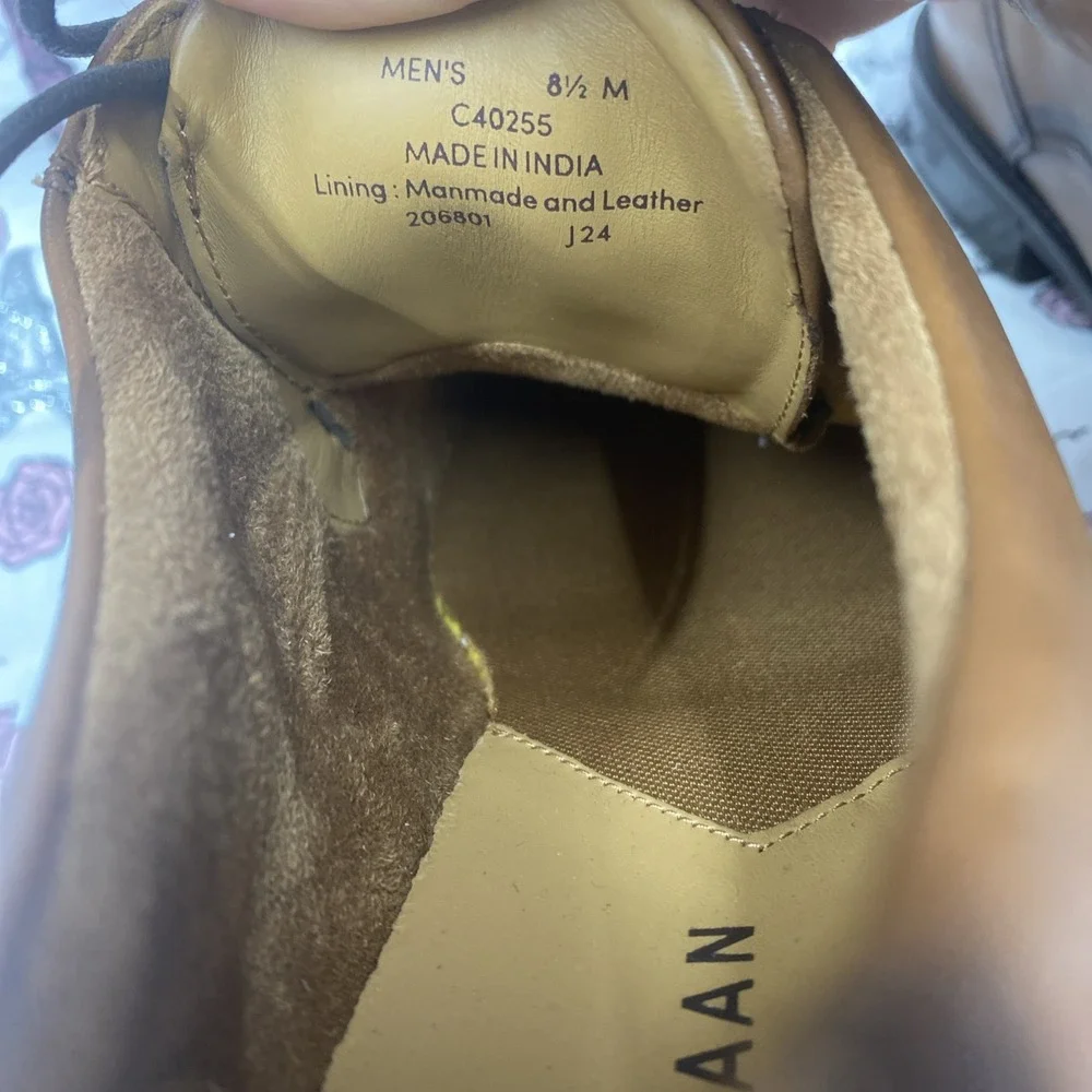 NEW Cole Haan Jay Grand Cap Ox Men's Oxford Dress Shoes British Tan Leather 8.5M